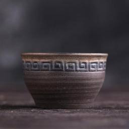 (XINCHEN)  2022 Vintage Handmade Ceramic Teacup Japanese Style Retro Tea Cup Stoneware Tea Set Home Tea Bowl Master Cup