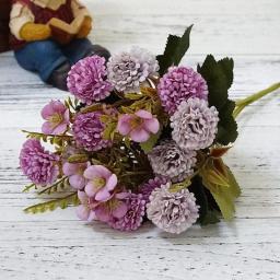 1 Bundle European Small Clove Carnations Artificial Flowers Wholesale Home Photography Soft Decoration Handmade Diy Materials