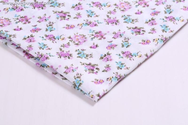 1 Pc 100*150 cm Begonia Floral Poplin Fabric Woman's Dress Skirt DIY Sewing Material Home Decoration Tablecloths