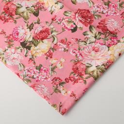 1 Pc 100*150 cm Peony Printing Upholstery Fabric DIY Sewing Patchwork Cloth By Meter Tablecloths Sleeve Apron
