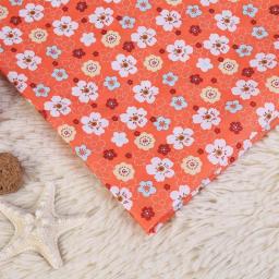 1 Pc 100*150 cm Thin Summer Floral Fabric Breathable Material for Sewing Sleeve Apron Home Decoration Tablecloth