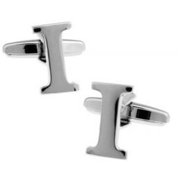 1 Pc Men English Letters CuffLinks Copper Material Letter
