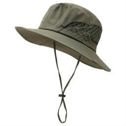 1 Pc Mesh Sun Hat For men Women Fashion Bucket Hats  Fisherman Cap Wide Brim Protection Beach Sun Caps Panama Hat