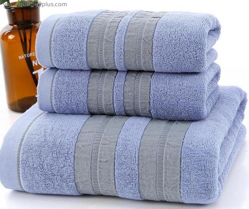 100% Cotton 3pcs/set Towel Sets Beach Bath Towels for Adults Luxury Brand High Quality Soft 2pcs Face Towels drop shipping