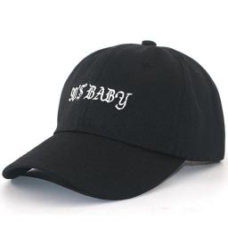 100% cotton 90'S BABY dad hat embroidery pure black fashion baseball cap adult new sports caps unisex