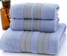 100Percent Cotton 3pcs/set Towel Sets Beach Bath Towels For Adults Luxury Brand High Quality Soft 2pcs Face Towels Drop Shipping