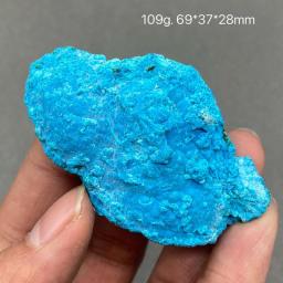 100Percent Natural Blue Malachite Raw Stone Beautiful Needle-shaped Plus Velvet Quartz Stone Mineral Specimen Healing Home Decor K1#