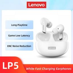 100Percent Original Lenovo LP5  Wireless Bluetooth Earbuds HiFi Music Earphone With Mic Headphones Sports Waterproof Headset 2021New