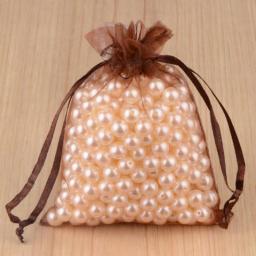 100pcs 24 Colors Jewelry Packaging Bag 5*7 7*9 9*12 10*15cm Organza Bags Gift Storage Wedding Drawstring Pouches Wholesales