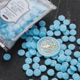 100pcs Sunflower Pearl Sealing Wax Glitter Wax Beads Scapbooking Sealing Stamp Wedding Invitation Handmade DIY Birthday Gift