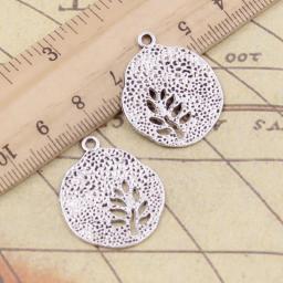 10pcs Charms leaf tree 28x23mm Tibetan Silver Color Pendants Antique Jewelry Making DIY Handmade Craft