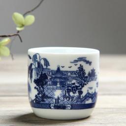 110ml Jing De Zhen Glaze Painting Small Capacity Ceramic Teacup Porcelain Tea Cup Household Chinese Kung Fu Cup Tea Set Supplies