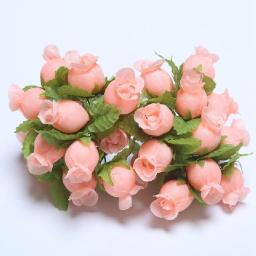 12pcs 5CM Artificial Flower Silk Rose Flower Bouquet Wedding Party Home Decoration DIY Marriage Rosa Corsage Garland Supplies