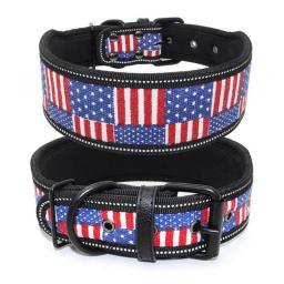 16 Colors Reflective Puppy Big Dog Collar with Buckle Adjustable Pet Collar for Small Medium Large Dogs Pitbull Leash Dog Chain