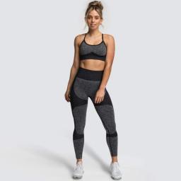 16 Colors Women Yoga Sets Seamless Sports Suits Peach Hip Fitness Pants Sportswear Workout Bra Leggings
