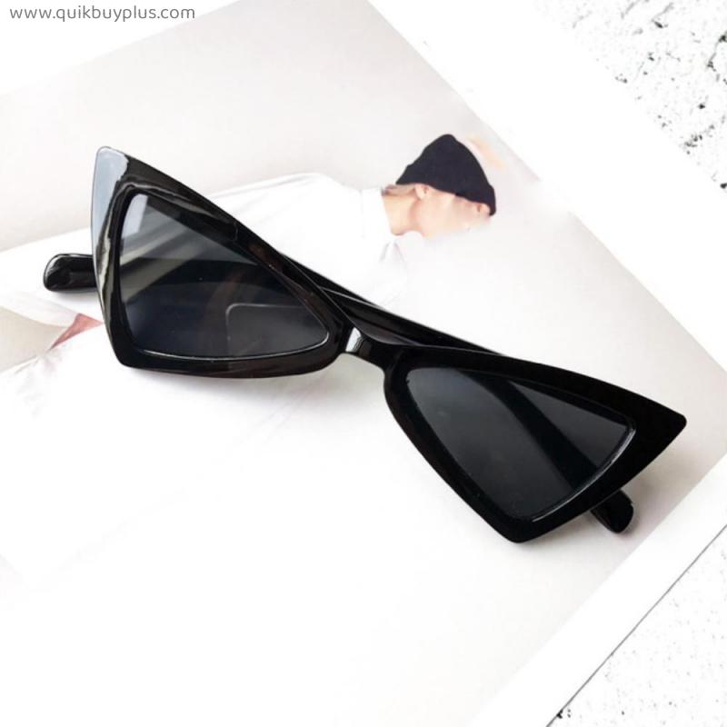 1PC Sexy Cat Eye Triangle Sunglasses Retro Female Eyewear UV400 Sun Glasses Polarized Streetwear Trending Fashion Ladies Glasse