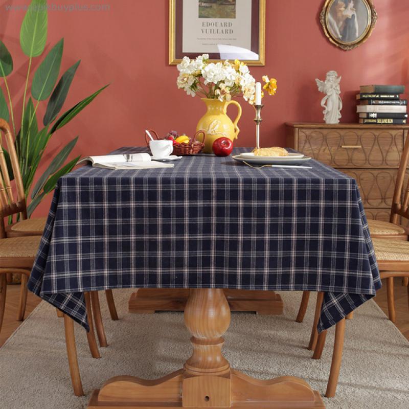 1PC Tablecloth Waterproof and Oil-proof Rectangular Tablecloths Dining Table Coffee Table Polyester Table Cover Mantel Mesa
