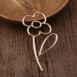 1PCS Brooch Clip Base Pins Safety Pins Brooch Blank Base Jewelry Making Supplies Simple Anti-glare Brooch Fashion Brooches