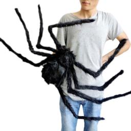 1Pcs 30cm,50cm,75cmSuper Big Plush Spider Made Of Wire And Plush Black And Multicolour Style For Party Or Halloween Decorations