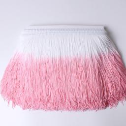 1Yard/Lot  20cm Lace Patchwork Color Trim Fringe DIY Latin Dress Stage Clothes Accessories Decorative Tassels  Curtains Fabric