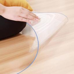 1m-7m Long Waterproof Clear Floor Mat, Non-Slip Durable PVC Area Rug Protector for Chair/Table Cloth/Coffee Table Mats (Size : 1.4x7m)