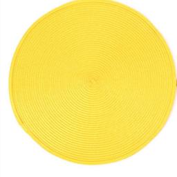 1pc Round Woven Placemats Waterproof Dining Table Mat Non-Slip Napkin Disc Bowl Pads Drink Cup Coasters Kitchen Decoration