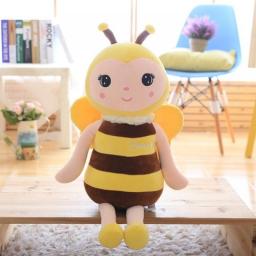 1pc Sweet Bee Plush Toys Soft Stuffed Cartoon Animal Yellow/Pink Bee Dolls Home Decoration Kids Lover Valentine's Day Best Gifts