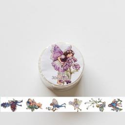 1pcs/1lot Decorative Adhesive Tapes Elf Ball Masking Tapes Junk Journal Scrapbooking Stikcers DIY Paper Japanese 5m