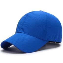 1pcs Baseball Cap Unisex Summer Solid Thin Mesh Portable Quick Dry Breathable Sun Hat Golf Tennis Running Hiking Camping