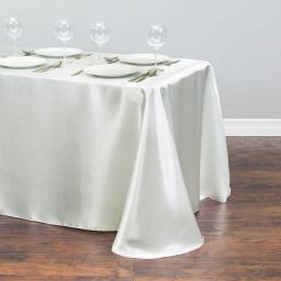 1pcs Solid Color Satin Tablecloth for Wedding Decors Christmas Table Cover Round Square Table Cloth Home Dining Table Decor