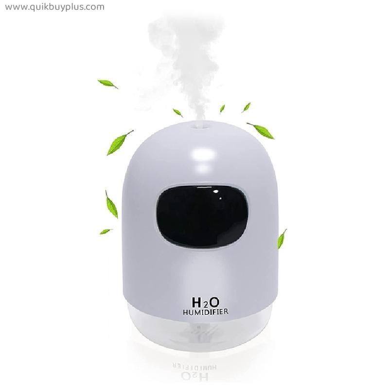 200 Ml Mini Humidifier, USB Powered Baby Humidifier, Ultrasonic Humidifier for Home, Office and Car, 7 LED Light Colors