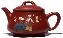 200ml Traditional Yixing Purple Clay Teapots Raw Ore Dahongpao Filter Tea Pot Hand Painted Plum Bossom Zisha Tea Kettle