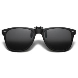2021 TR90 Polarized Clip On Sunglasses Men Flip Up Photochromic Sunglasses Mirror Blue Yellow Lens Night Vision Driving Glasses