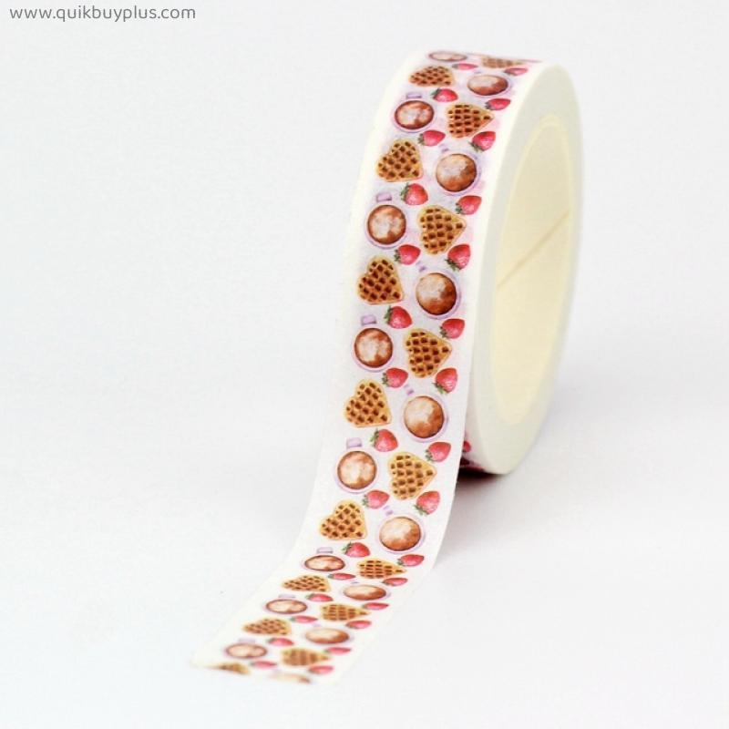 2022 NEW 1PC Decorative white coffee cups and coffee pots Washi Tapes Set Planner Scrapbooking Masking Tape Cute Stationery