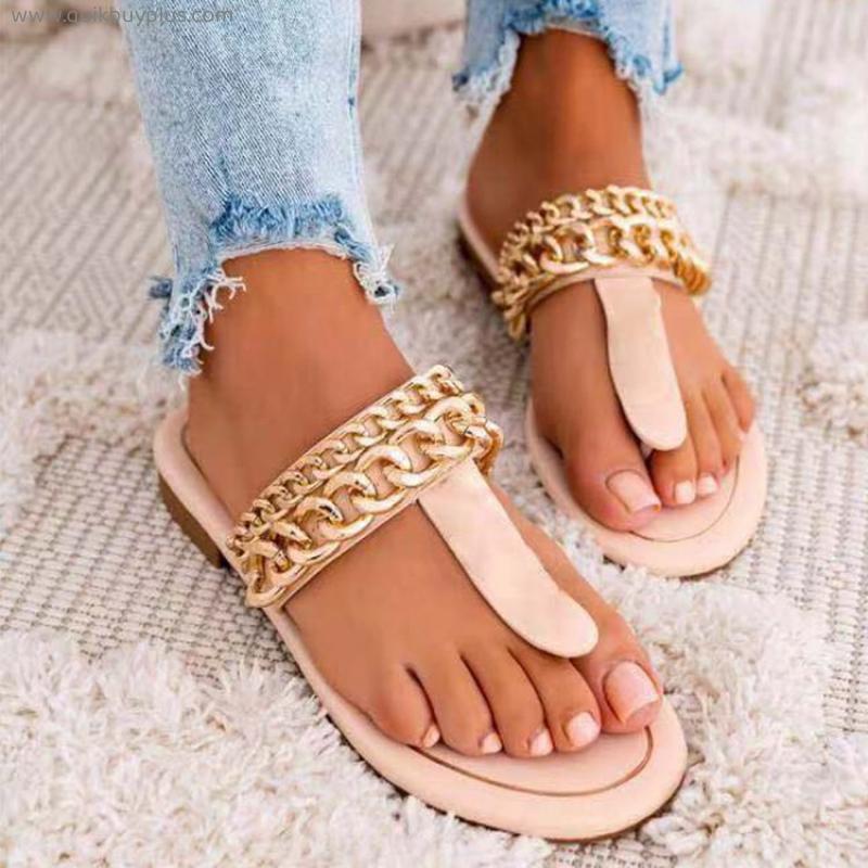 2022 New Fashion Women Slippers Summer Outdoor Light Weight Cool Shoes Ladies Flat Flip-flop Black Non-slip Basic Home Sandals
