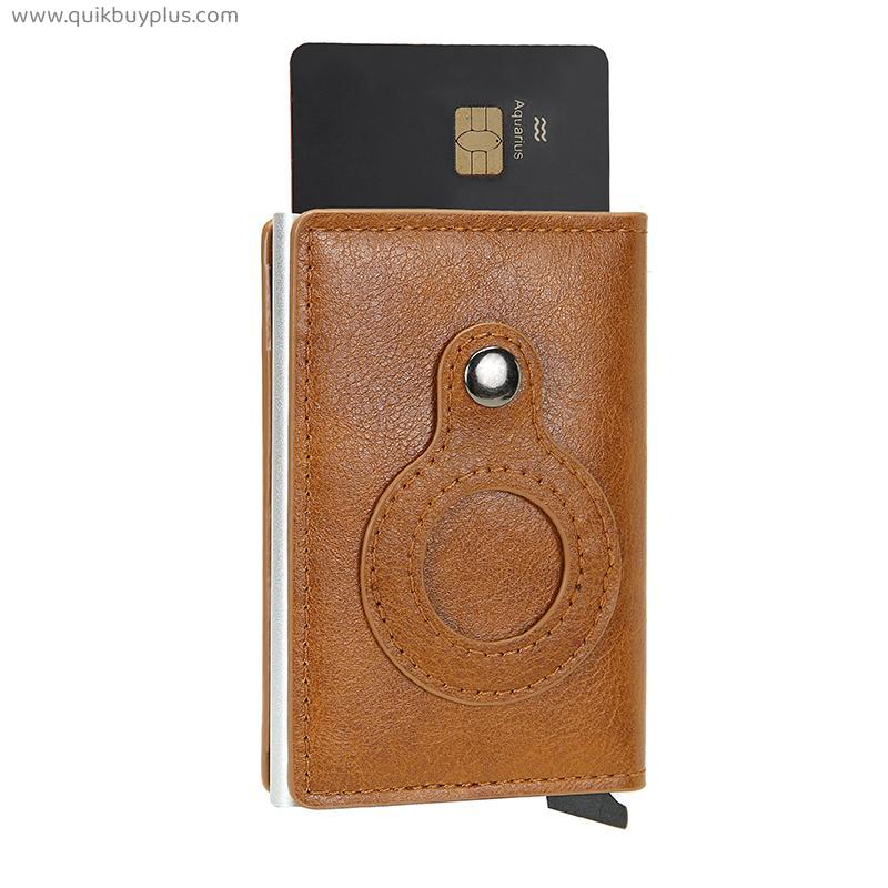 2022 Rfid For AirTag Men Wallets Money Bags Anti PU Leather Card Holder Wallet For Apple Air Tag Male Purses Smart Cover Case