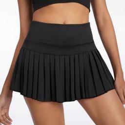 2022 Women Skirt High Waist Pleated Tennis School Mini Uniform Female Loose Casual Short Bottoms Spring Fall Clothing
