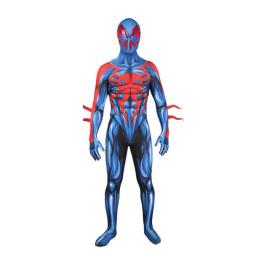 2099 Spiderman Costume Superhero Boy Cosplay Bodysuit Fashion Lycra Spandex Zentai Carnival Fancy Dress Jumpsuit Novelty Masks Splittable Onesies
