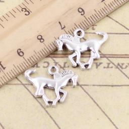 20pcs Charms running horse steed 17x22mm Tibetan Silver Color Pendants Antique Jewelry Making DIY Handmade Craft