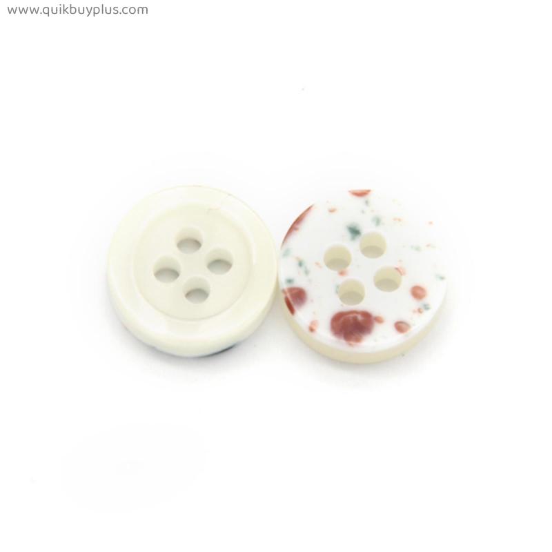 20pcs Shell Pearl Round Sewing Shirt Resin Buttons For Clothing Children Decorative Handmade DIY Crafts Accessories Wholesale