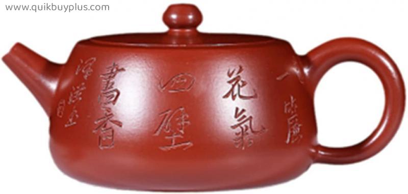210ml Traditional Yixing Purple Clay Teapots Raw Ore Dahongpao Zisha Tea Pot Hand Painted Home Beauty Kettle Tea Set Gifts