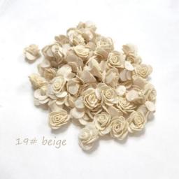 24pcs/bag artificial camellia flower 2.5cm chiffon hair flower DIY supplies wedding bouquet household decoration