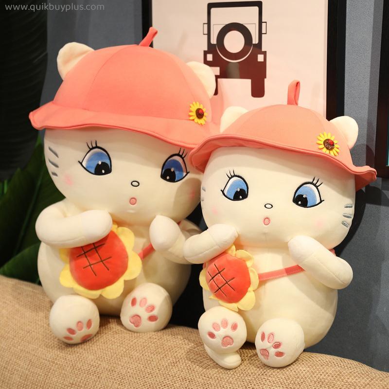 25-60cm Lovely Animal Stuffed Cats Toys Cute Cat Soft Plush Pillows Doll Ornament girl with pillow cute animals plush doll