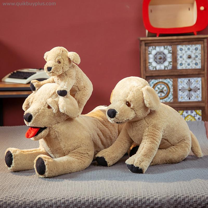 25-70cm Cute Labrador Dog Toys Animal Dolls Stuffed Golden Retriever Pillow Birthday Gifts for Children Girl Boys