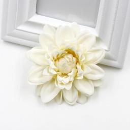 2pcs New Artificial Flower Silk Dahlia Daisy For Home Wedding  Christmas Decoration DIY Wreath Flower Gift Box Fake Flower Decor