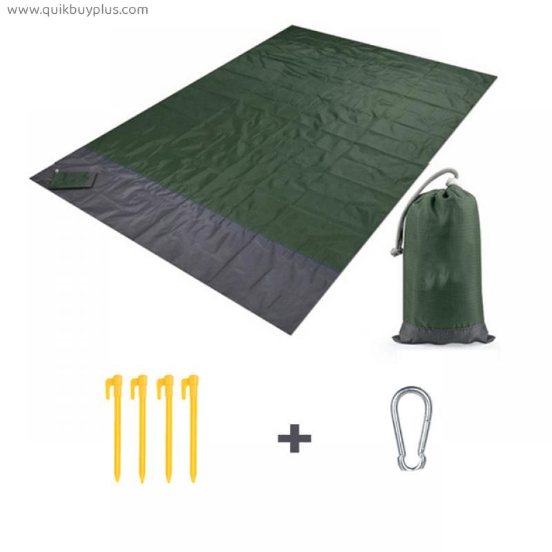 2x2.1m Folding Camping Mat Waterproof Beach Blanket Polyester Picnic Blanket Portable Mattress Outdoor Travel Portable Cushion