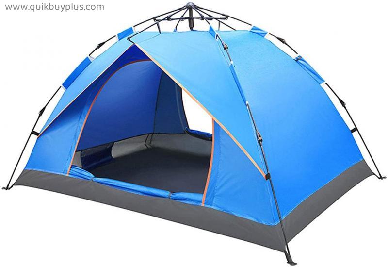 3-4 Person Camping Tent Automatic Waterproof Portable Folding Dome Tent with Ventilation Design Easy and Quick Installation Pop Up Outdoor Sports Tent