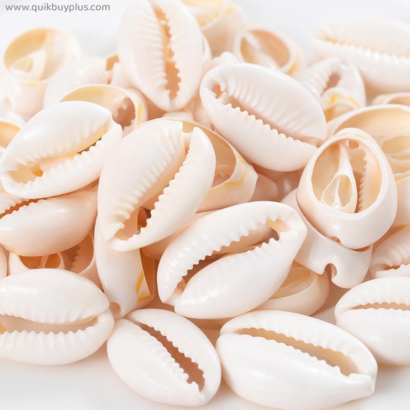 30/50/100Pcs Fahion Natural Shell Beads Cut Sea shells With Holes Beads For Jewelry Making  Bracelet Necklace Wholesale