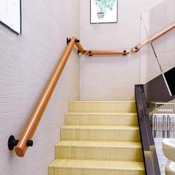 30~400cm Handrails Complete Kit - Wooden Handrails for Stairs，Home Against The Wall Indoor Loft Elderly Railings Handrails Corridor Support Rod (Size : 150cm)