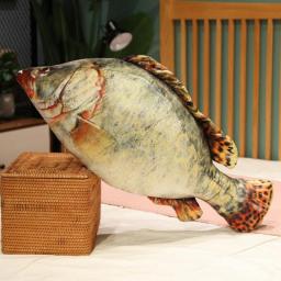 30-100cm Simulation 3D Gold Fish Plush Toys Stuffed Soft Big Size Fish Animal Doll Carp Pillow Decor Bed Home for Kid Boy Gifts